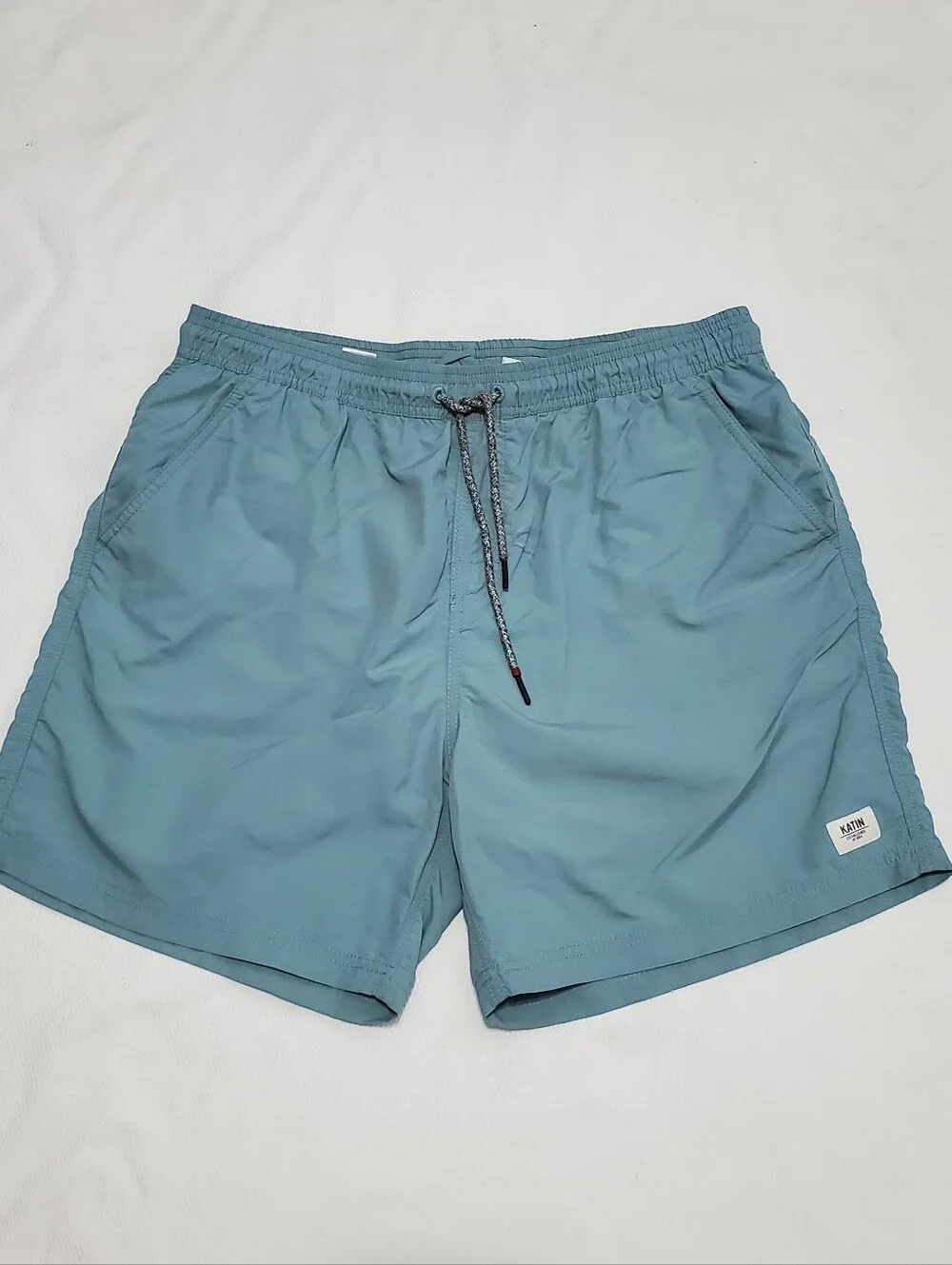 Katin Poolside Volley Shorts Swim Board Shorts Teal Mens XL